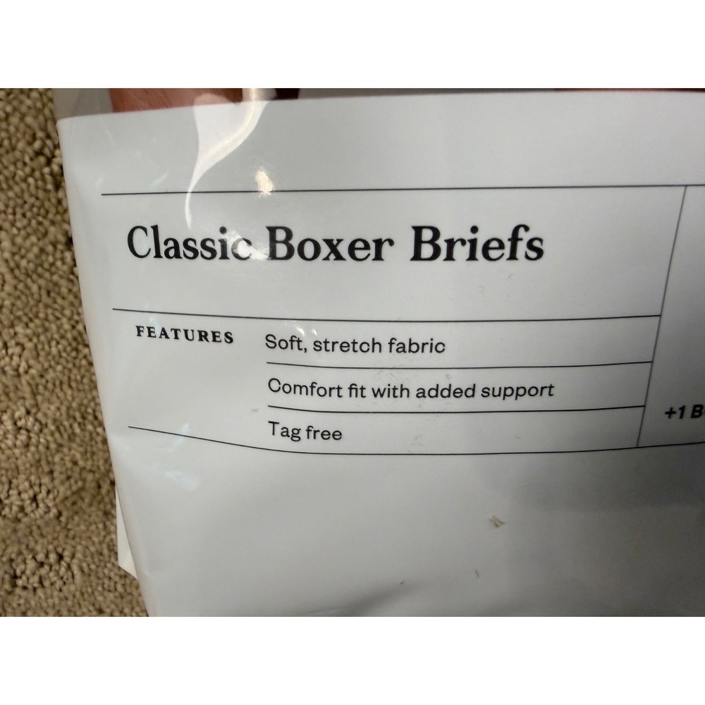 NWT Goodfellow & Co Mens Boxer Briefs 6 Pack Black Cotton Stretch XL 40-42 #1170 - Picture 8 of 13
